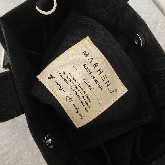 MARHEN.J Cotton Canvas Tote Bag Rico Mini Black - Picture 7 of 12